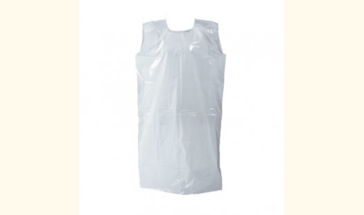 Disposable White Polythene Smock pack of 10
